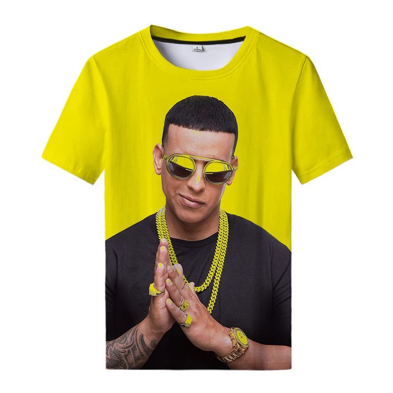 2021Hip Hop Singer Rapper Daddy Yankee 3d Print T Shirt Punk Hip Hop Pullover Sweatshirt Unisex Print Tops