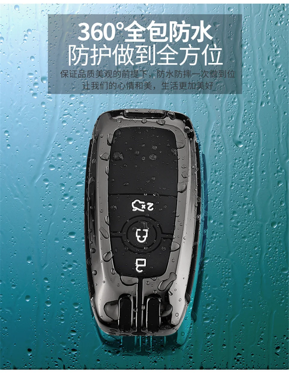 Copertura della cassa chiave dell'automobile per Ford Fusion Mustang Explorer F150 F250 F350 2017 2018 EcoSport Edge S-MAX Ranger Lincoln Mondeo fiesta - Had9f303ffe224532bde822758fa1ead4C