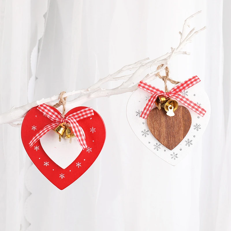 Christmas Tree Ornaments Mini Elk Wooden Doll Pendant New Year 2020 Decorations For Home Xmas Decorative Accessories | Дом и сад