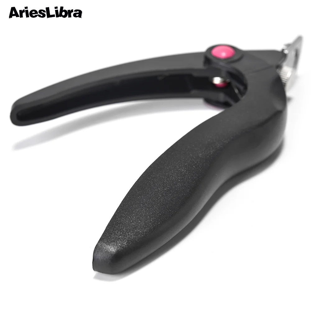 Ножницы AriesLibra розовые/черные для маникюра и кутикулы пластиковые ножницы ногтей