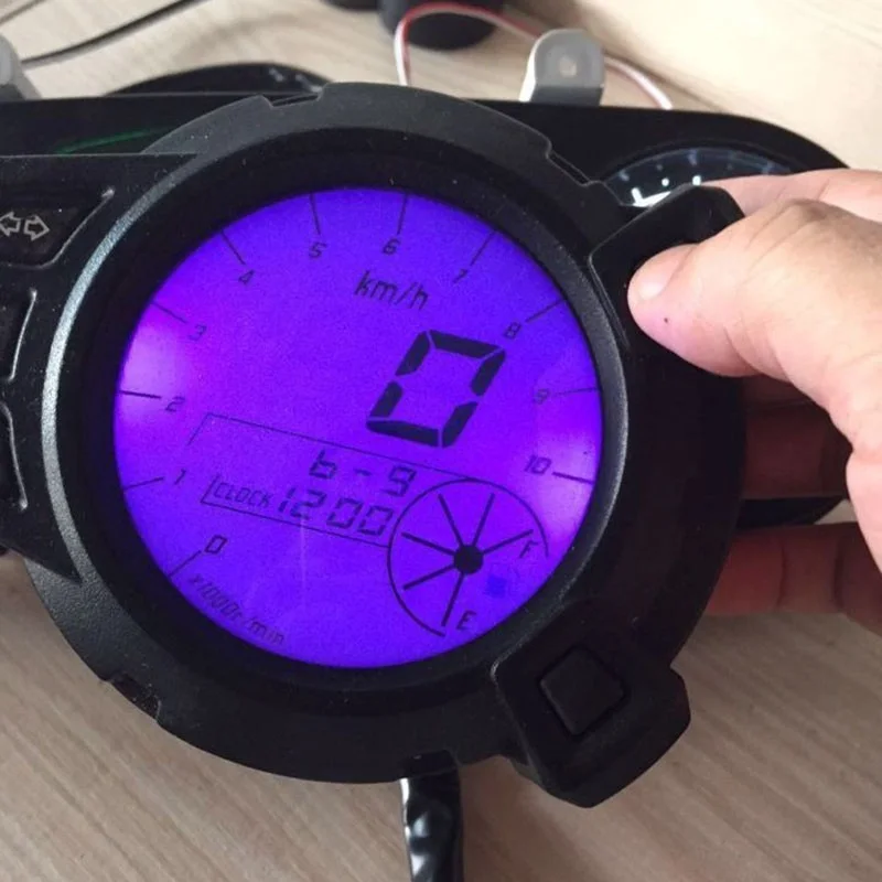 12 В ЖК-дисплей цифровой спидометр тахометр 10000 об/мин 7 цветов для Yamaha Zuma BMK X125 YW125 BWS