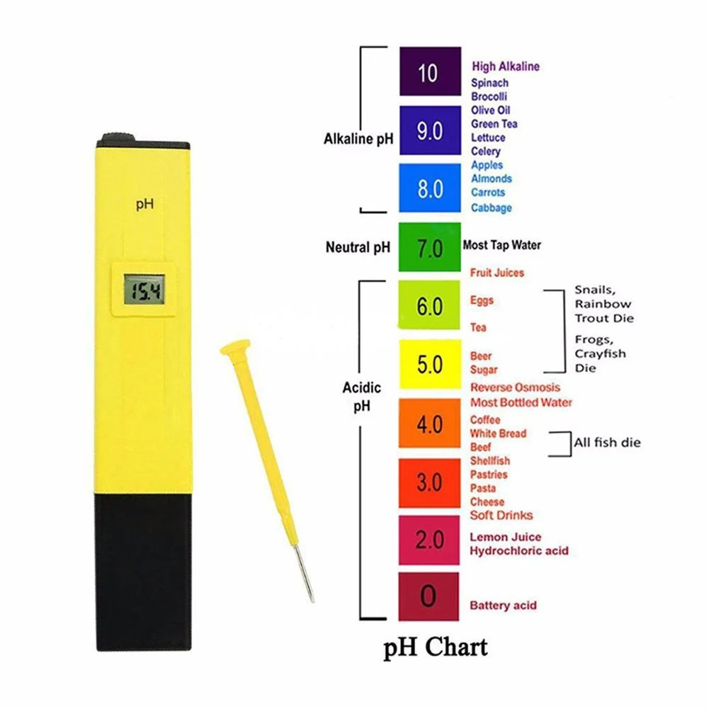 Горячая цифровая рН метр автоматическая калибровка ATC 0 01 портативный тест
