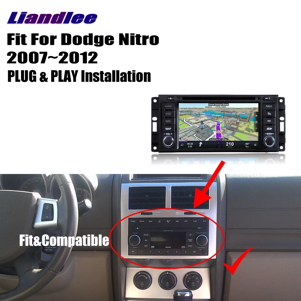Liandlee Для Dodge Nitro 2007 ~ 2012 Android автомобильное радио CD DVD плеер GPS Navi навигационные