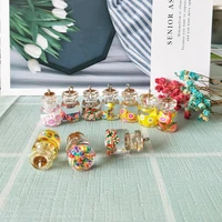 10pcslot resin candy bottle charms transparent fruit juice bottle diy pendants craft earrings charms for jewelry making