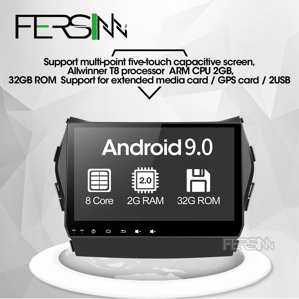 Fersinny CIX459060 Android 9 0 T8 Восьмиядерный автомобильный dvd gps Видео Радио плеер 1 din для hyundai