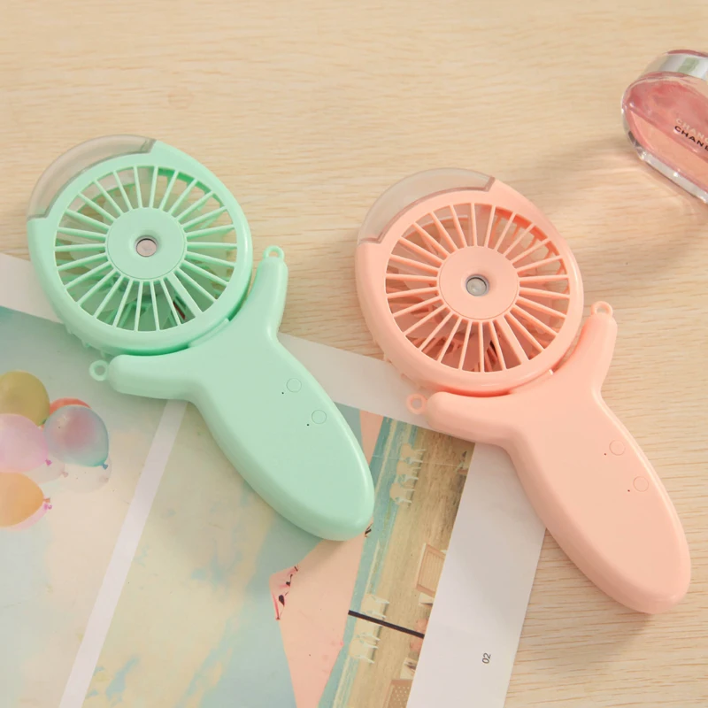 

Handheld Mini Fan Battery Portable Water Spray Mist Fan Electric USB Rechargeable Cooling Air Conditioner Humidifier for Outdoor