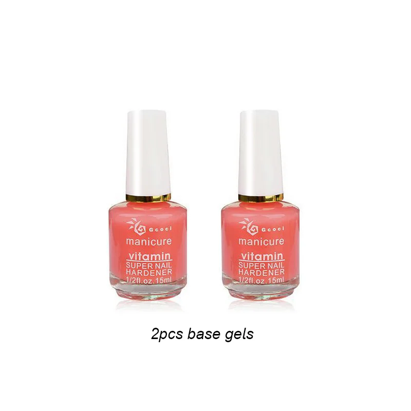 2 base gel 15 мл Гель-лак для ногтей ежедневный уход питание масляная основа с верхним покрытием витаминный лак для ногтей Масло для кутикулы Гель-лак для ногтей - Цвет: 2 base gel