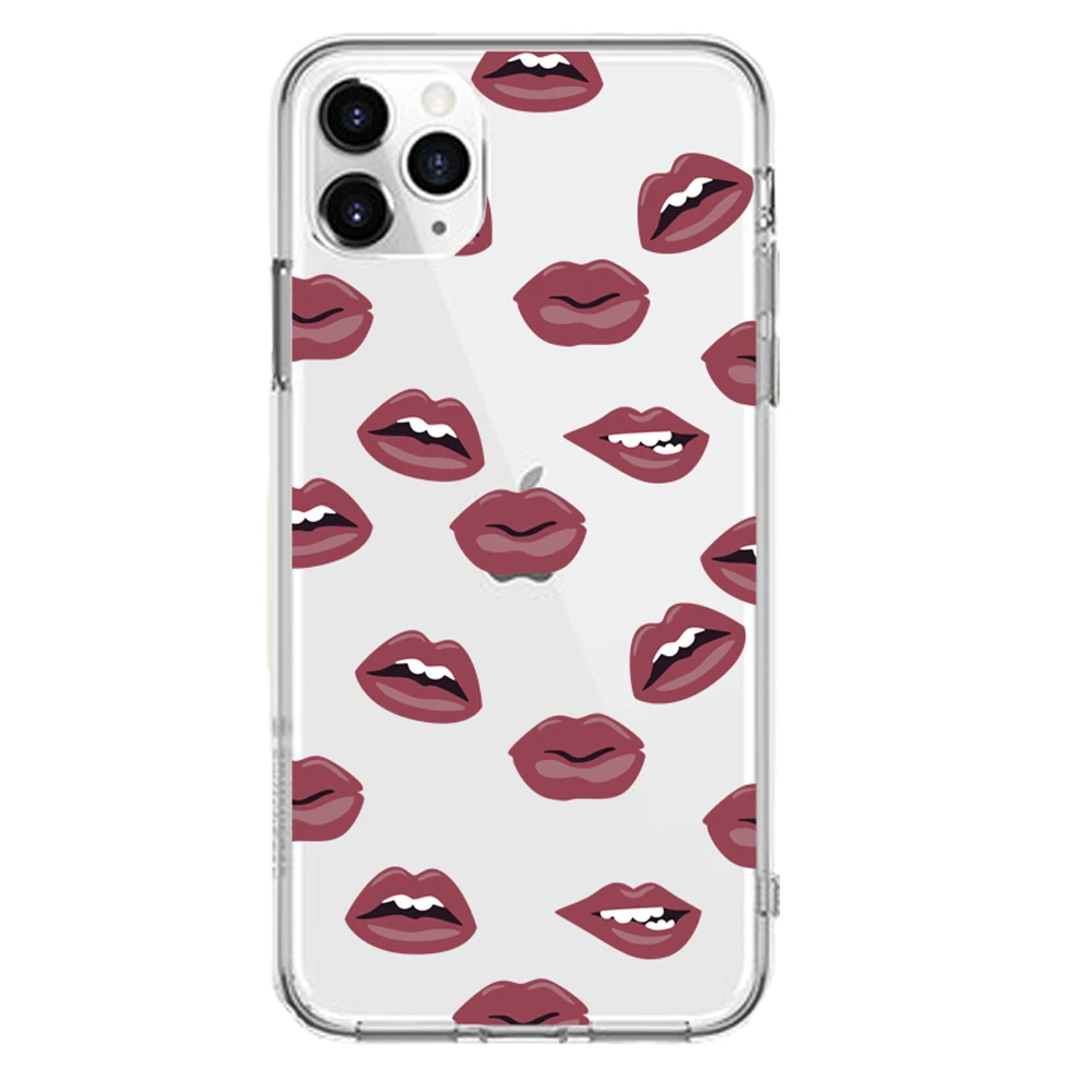 Мягкий силиконовый чехол для Apple iPhone 8, 7, 6, 6S Plus, 5, 5S, SE, XS, Max, XR, чехлы для телефона, в виде кролика, любви, редиса, падающих цветов