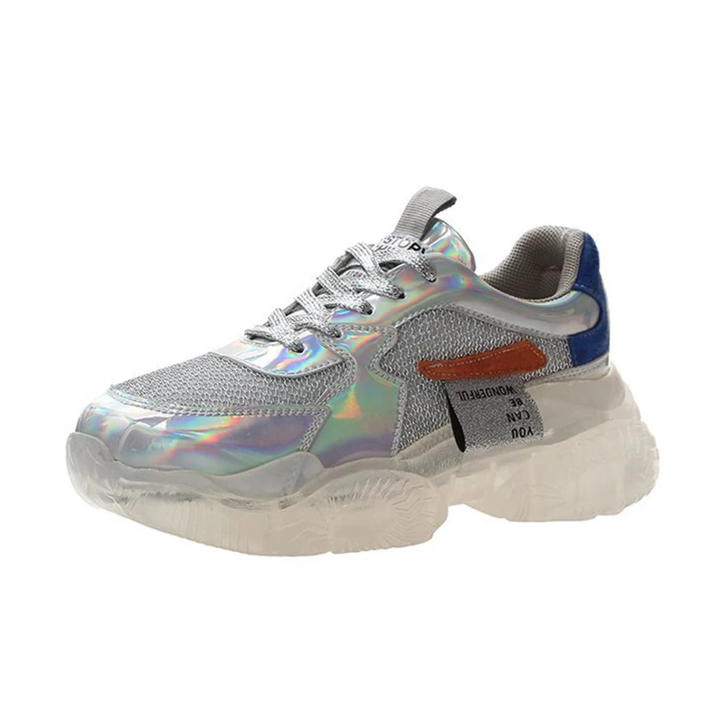 Женские кроссовки на вулканизированной подошве прозрачные Спортивные модная