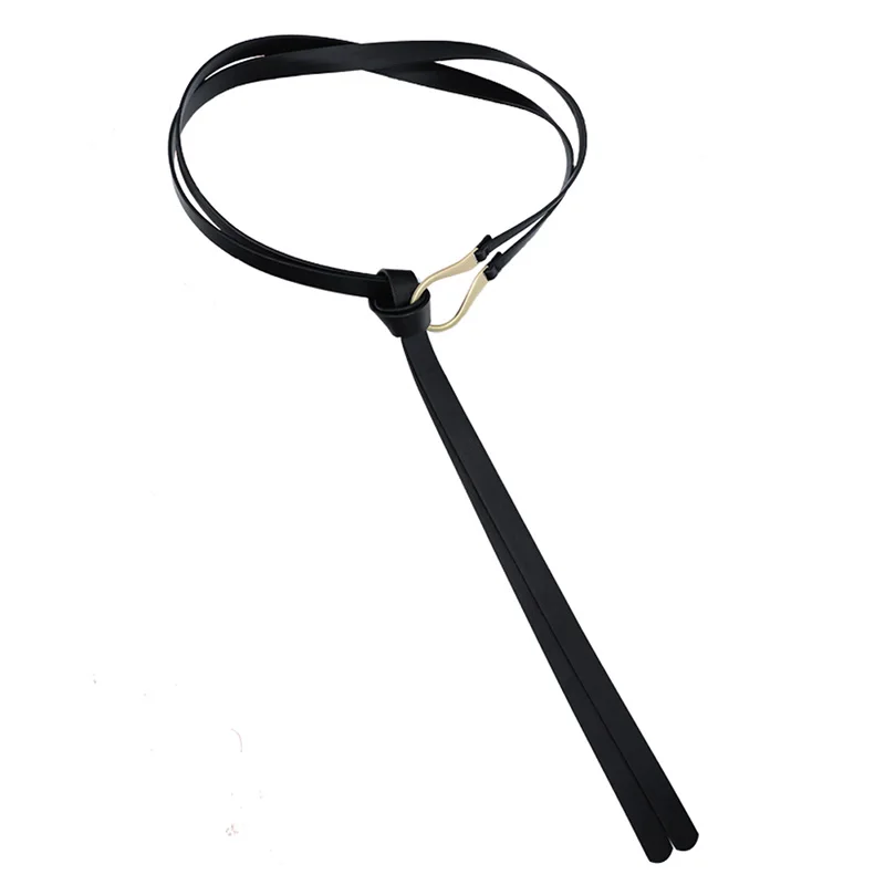 Новая мода кожаный ремень для женщин от дизайнера с металлической пряжкой