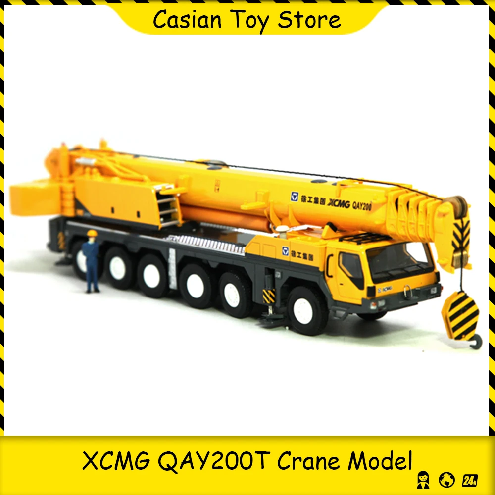 

XCMG QAY200T 1:50 Alloy Crane Car Model Die-casting Engineering Vehicle Diecast Truck Derrick Hoist Toys for Boy Children Gift