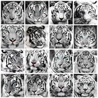 evershine Алмазная вышивка тигр 5D DIY Алмазная мозаика Черный и белый животные картина стразы подарок ручной работы