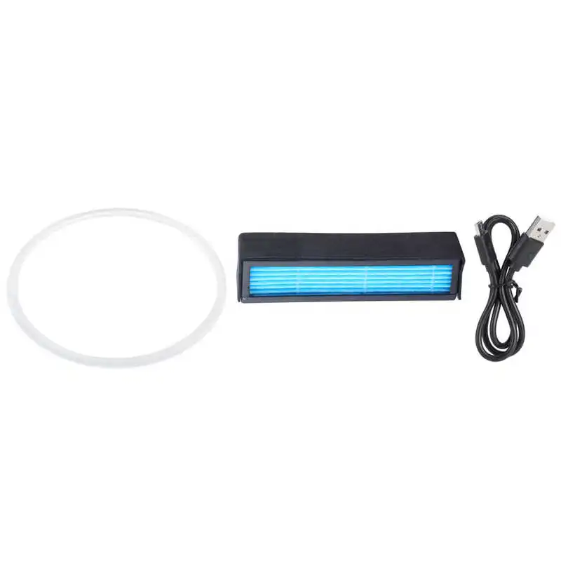 

Car Air Purifier Blue Solar Air Purifier Aluminum Alloy USB Charging Car Air Cleaner for Home Car Living Room Air Purifier