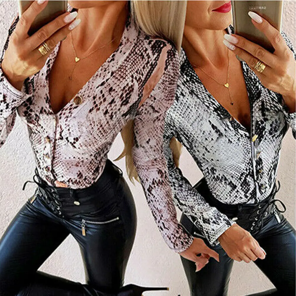 Женский леопардовый боди с длинным рукавом и принтом летний повседневный