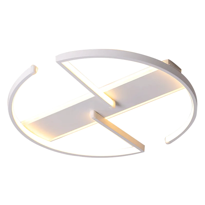 

White Frame Modern Led Ceiling Lights For Living Room Bedroom Dining Room Foyer Simple Led Ceiling Lamp Luminaire AC110V 220V
