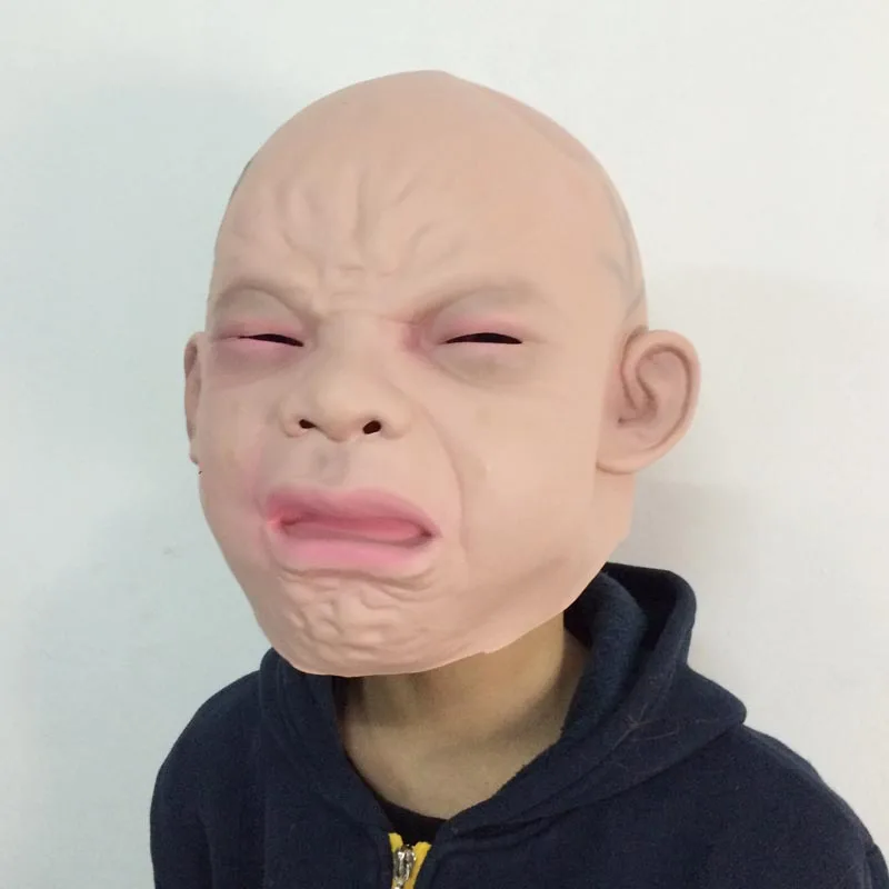 Новое высокое качество карнавал латексные маска крика фон с флагами точками для