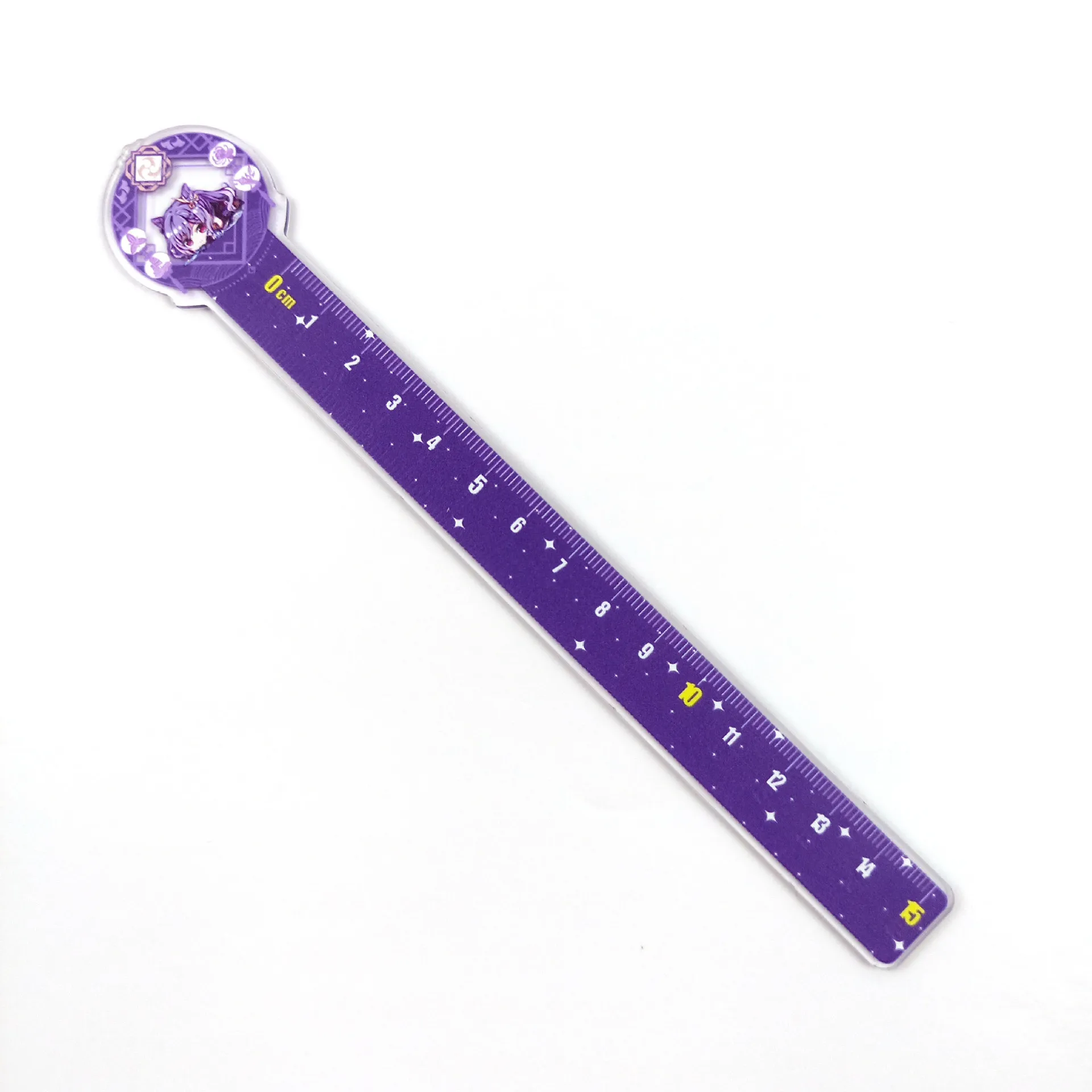 

19cm Hot Game Genshin Impact Paimon Theme Cute Ruler Qiqi Figure Ruler Paimon Student Supplies Paimon Cute Ruler for Students