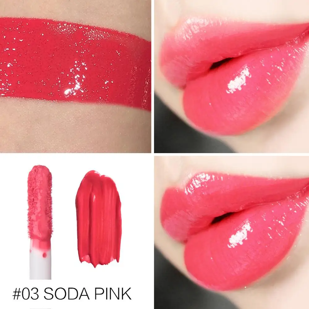 03 Soda Pink SACE LADY блеск для губ Лак для макияжа красота блеск для губ Макияж Гладкий мерцающий блеск для губ сексуальный увлажняющий брендовый косметический - Цвет: 03 Soda Pink