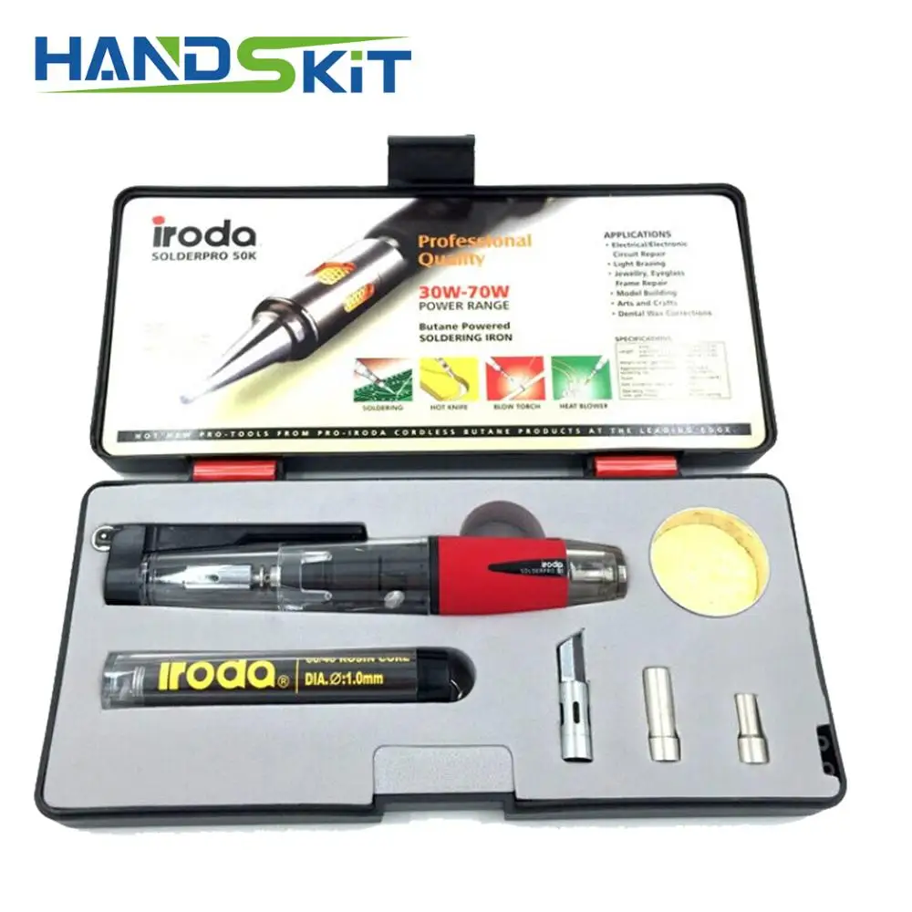 Беспроводной Газовый паяльник Iroda PRO 50 30 Вт 70 заполняющий газ используется