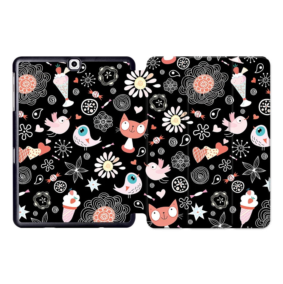 MTT из искусственной кожи чехол для samsung Galaxy Tab A 9,7 ''T550 T555 SM-P550 SM-P555 откидная подставка умный чехол мультяшный чехол для планшета Funda - Цвет: SS01