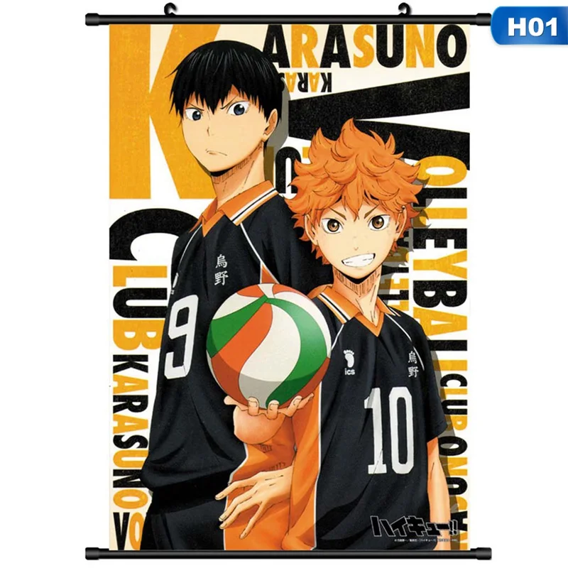 Аниме Haikyuu! Постер с волейбольной тематикой для подростков Настенная картина