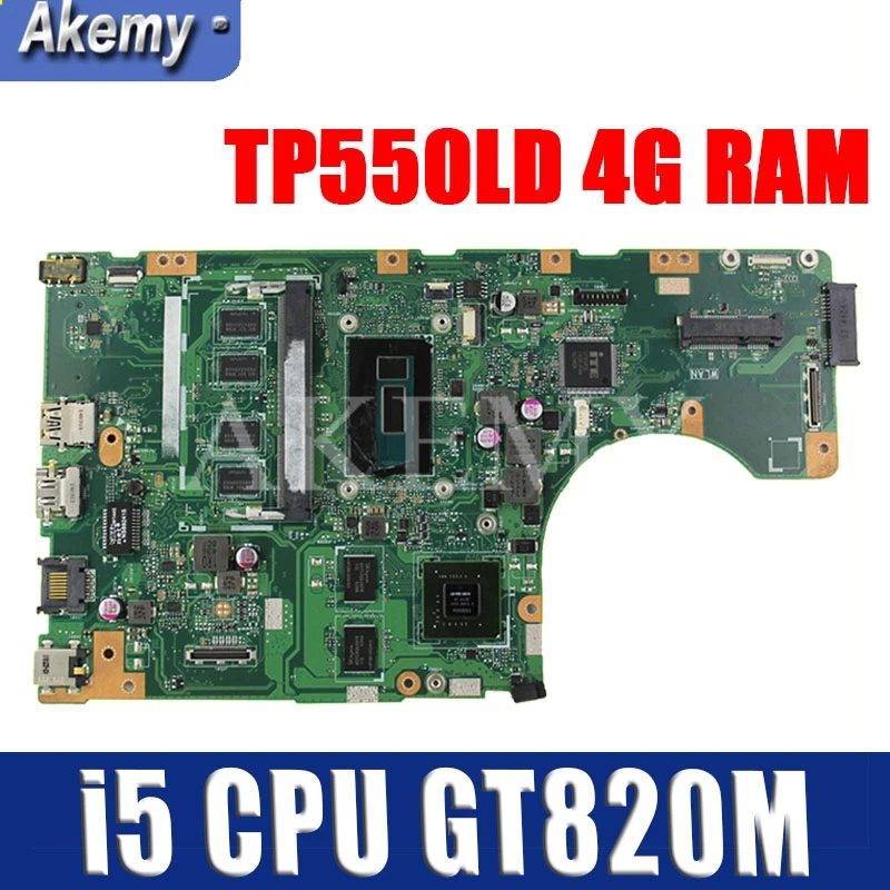 

New!Akemy For Asus TP550LA TP550LJ TP550LD TP550LN motherboard mainboard100% Tested OK i5-4200/4210U 4G RAM GT820M
