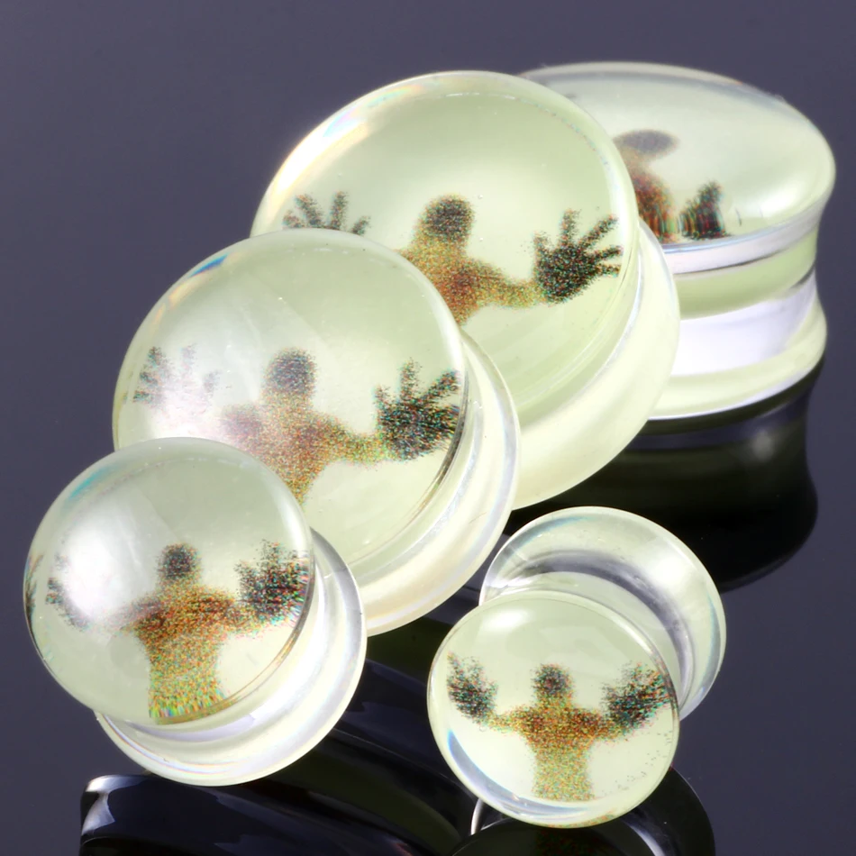 Туннели и заглушки для пирсинга акриловые эластичный туннель-расширитель