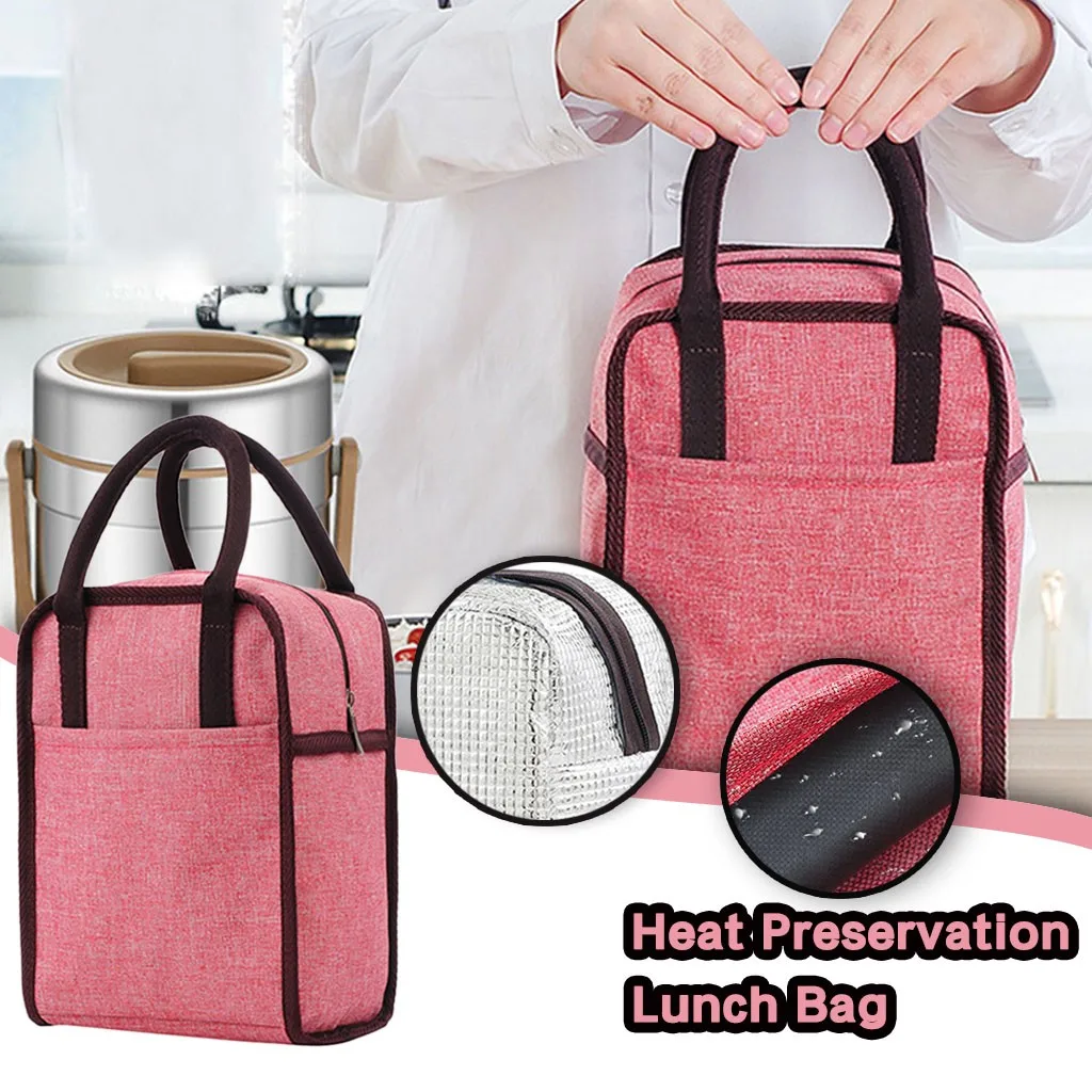 Термальная Портативная сумка для ланча изолированная холодильник переноски