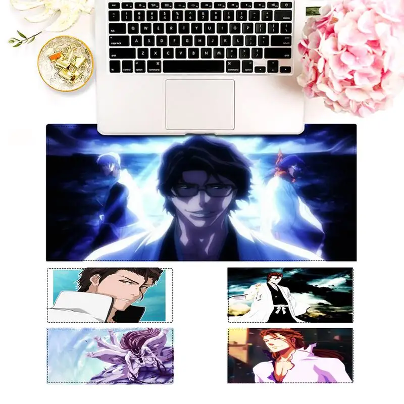 

Soft Bleach Sosuke Aizen Gaming Mouse Pad Gamer Keyboard Maus Pad Desk Mouse Mat Game Accessories For Overwatch