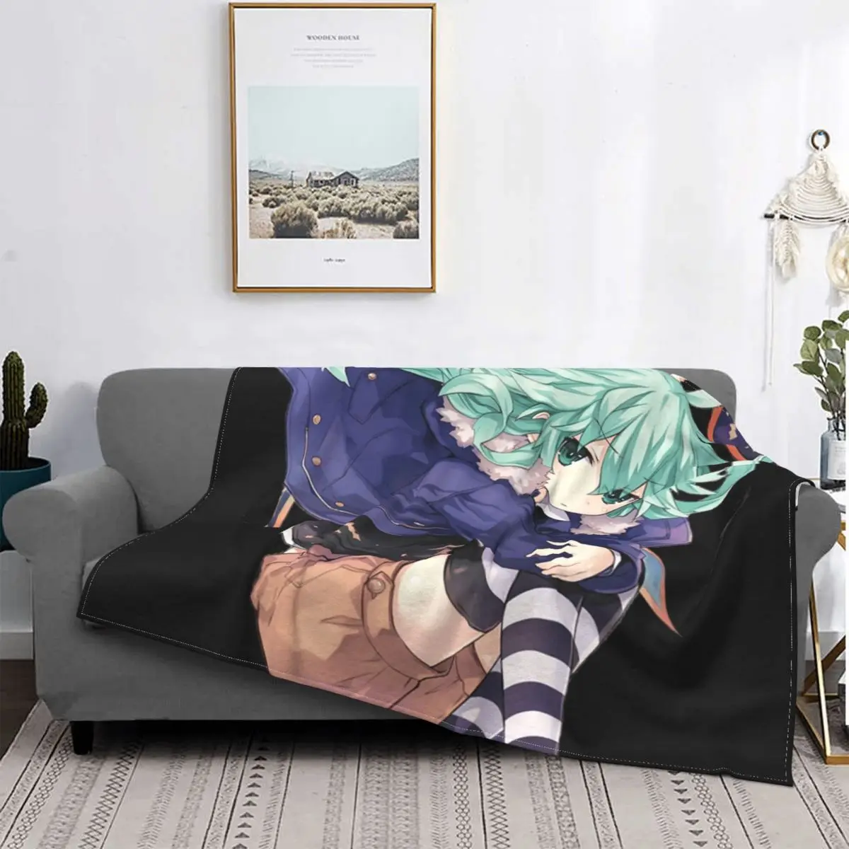 

Date A Live Natsumi Blankets Velvet Autumn/Winter Manga Breathable Warm Throw Blankets for Bed Bedroom Bedding Throws