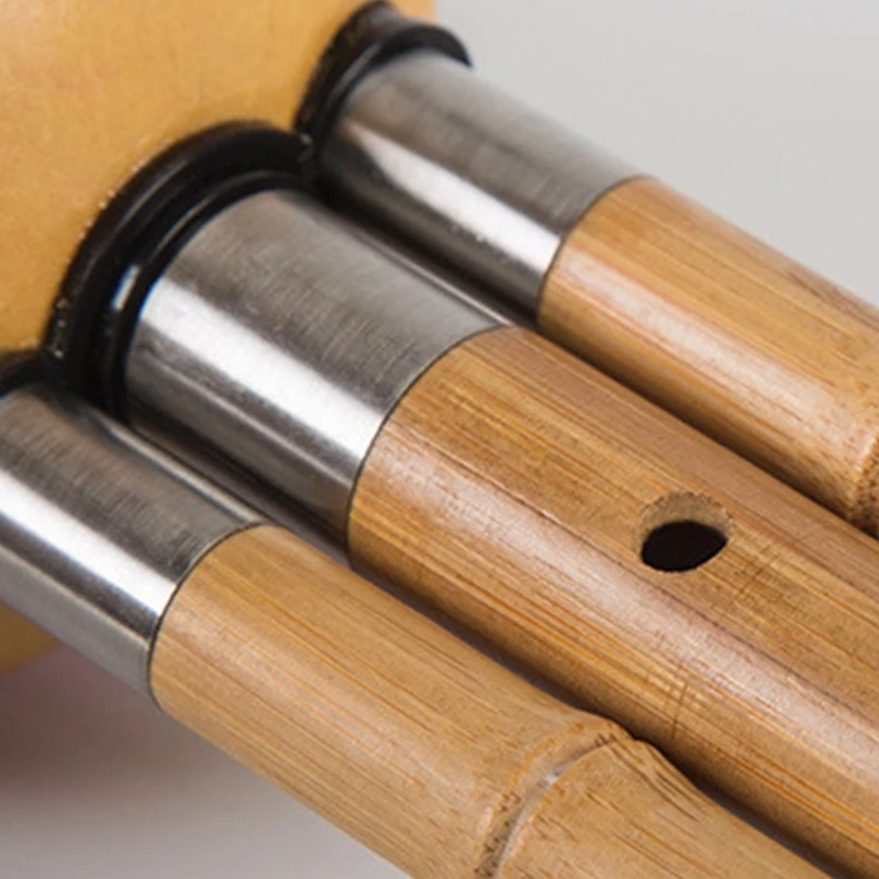 

Chinese Bamboo Hulusi Gourd Cucurbit Handmade Flute Ethnic Musical Instrument Key of C for Music Lovers Beginners