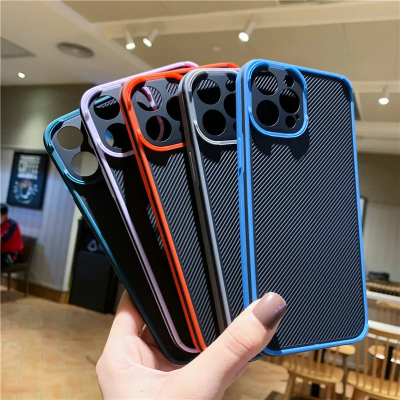 

Suitable for iPhone 6 7 8plus 1112promax striped silicone official high-quality hock-absorbing dirt-resistant mobile phone case
