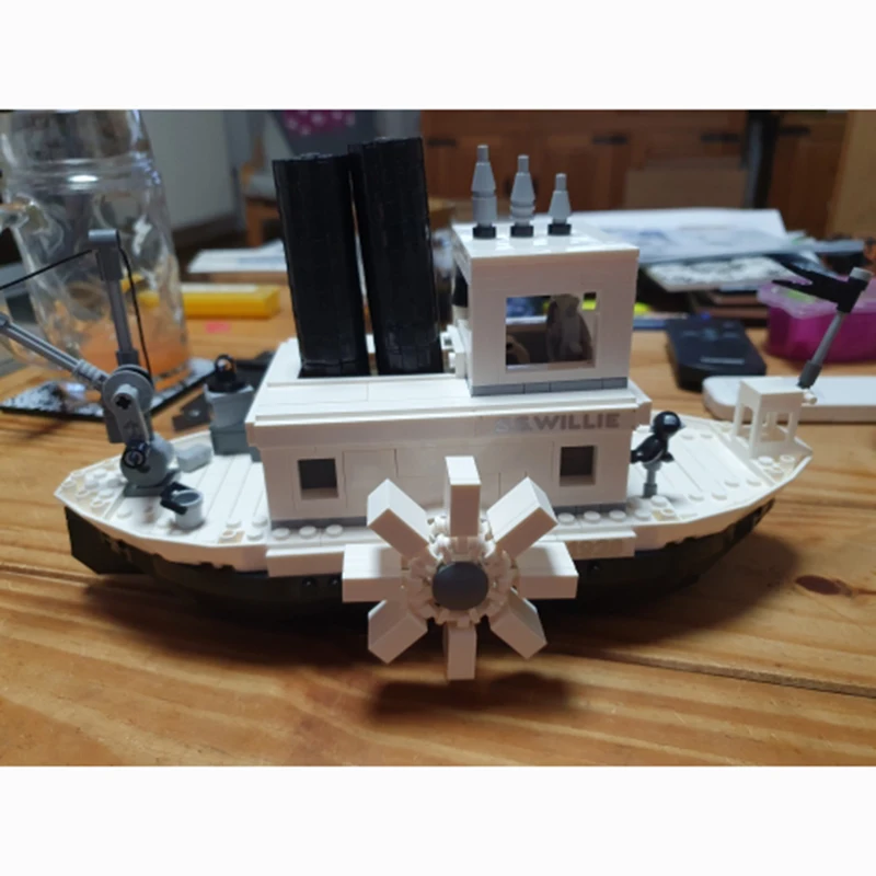 

New Steamboat Willie Movie Compatible with le*gotoys 99018 Building Blocks Bricks toys for children Gifts Kid Christmas Gift