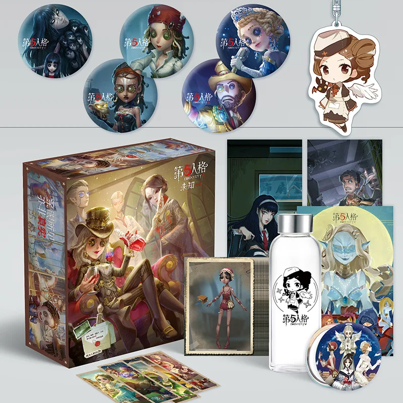 identity V Аниме Подарочная коробка игрушка одна деталь Наруто Конан Kimetsu no Yaiba SAO включены плакат брелок открытка бутылка Закладка зеркало подарок - Цвет: identity V