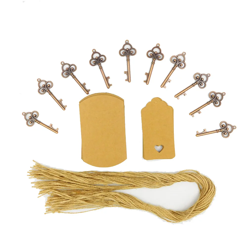 10 упаковок креативных свадебных конфет Подарочный Ключ Открыватель пива крафт