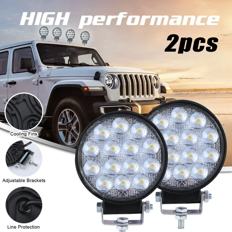

Spot Light 12/24V LED 140W 24W​ Boats Car Offroad Parts SUV Tractor Trucks
