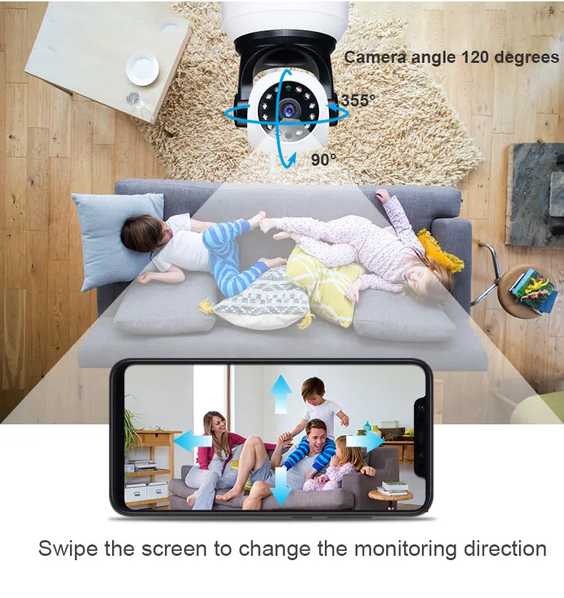 

Wireless 4G WiFi Security Camera HD 1080P PTZ IP Camera Indoor Dog Home CCTV Surveillance IR Night Vision Baby Monitor Cam