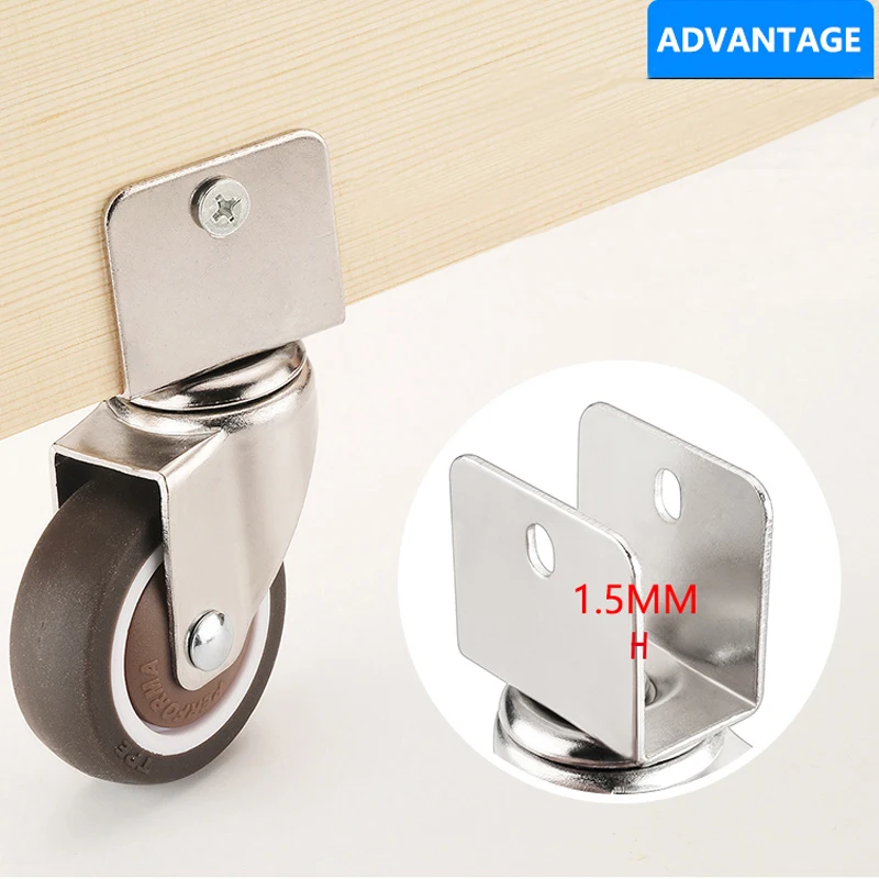 4 шт. U Тип универсальный ролик для тележка мягкий резиновый Детская кроватка