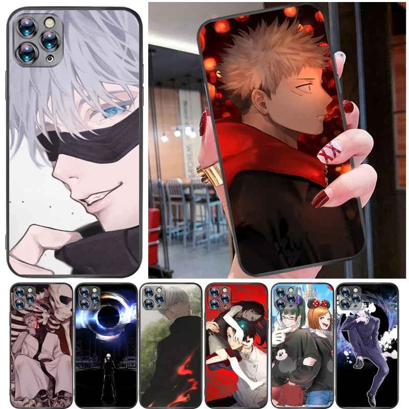 

Jujutsu Kaisen Satoru Gojo Sukuna Fushiguro Megumi Yuji Itadori Phone Case For iPhone 11 Pro MAX Coque Back Cover Soft TPU
