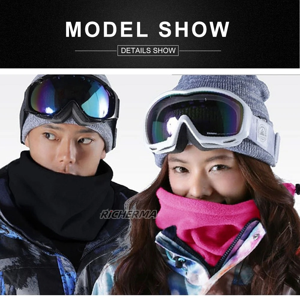 Зимняя ветрозащитная мотоциклетная Манишка Регулируемая флисовая маска для