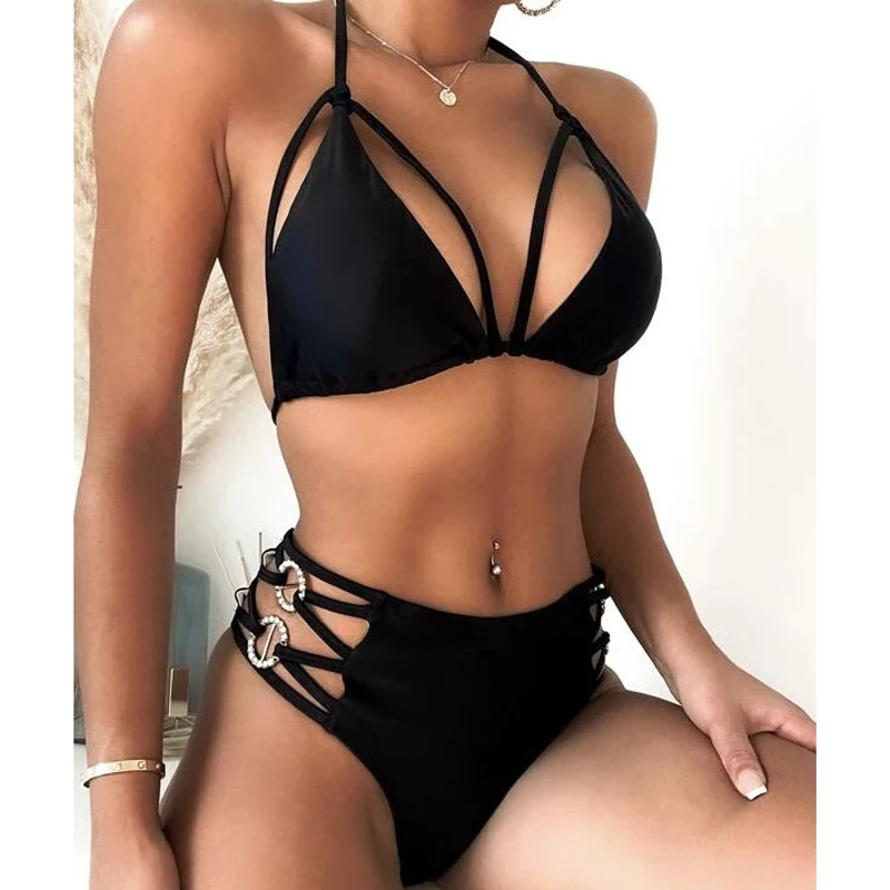 

Sexy Bikini 2022 Push Up Women Swimsuits Female Micro Bikini Set Solid Swimwear Bathing Suit Swimming Suits Brazilian Biquini
