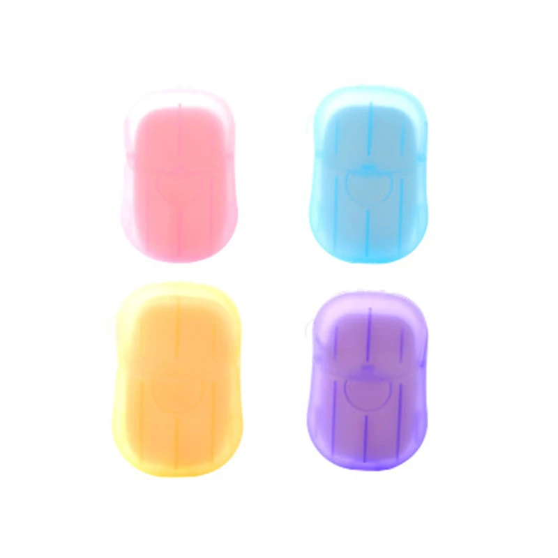

1Pcs Convenient Washing Hand Bath Soap Flake Convenient Travel Portable Scented Slice Sheets Foaming Paper Random Color
