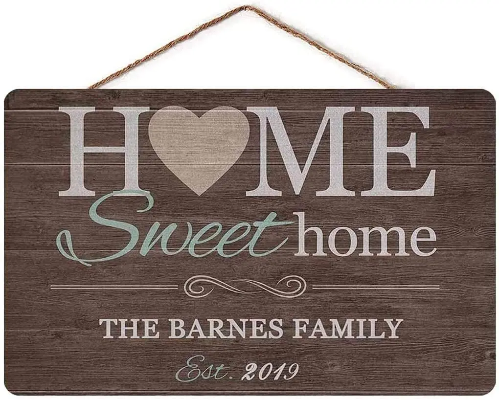 

MAIYUAN Personalized Wood Room Sign Sweet Home Wall Decoration Family Wall Decoration Souvenirs Natural Decoration Living Room