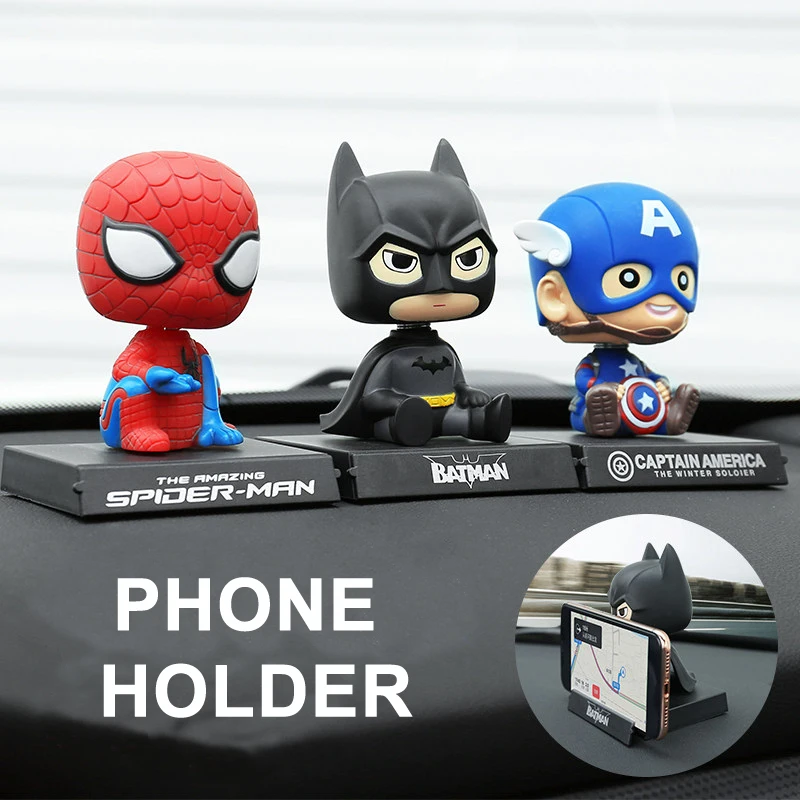 DC Marvel мультфильм пластиковый робот Baymax качающаяся голова фигурка автомобиля