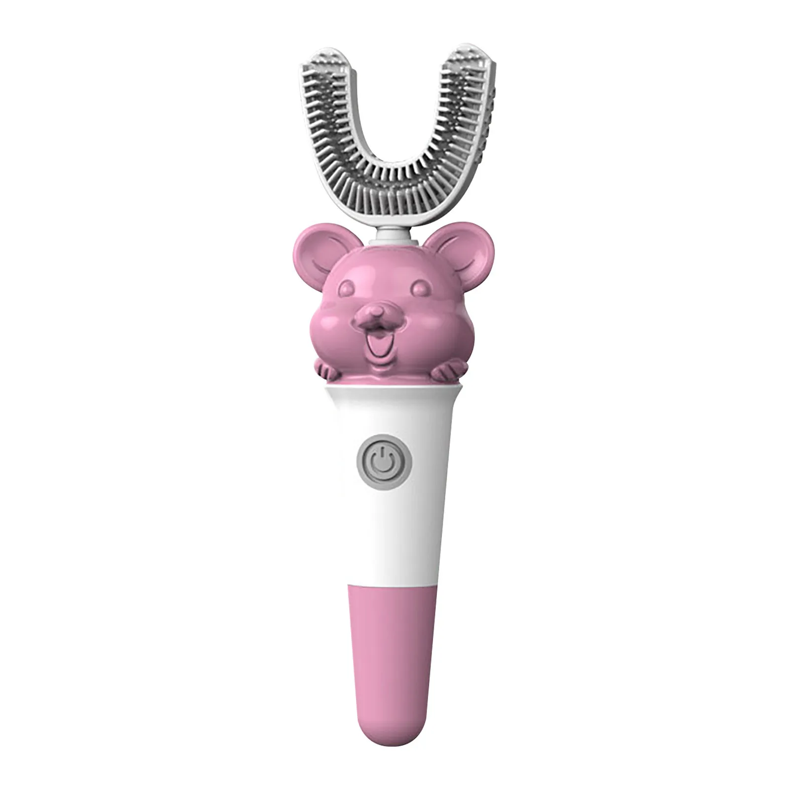 

Cute Animal Battery Smart Electric U-type Children's Electric Toothbrush Waterproof Sonic Toothbrush U-shaped Electric Brush