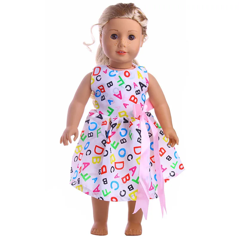 Модная кукольная юбка принцессы с бантом аксессуары для 18 дюймов американский и