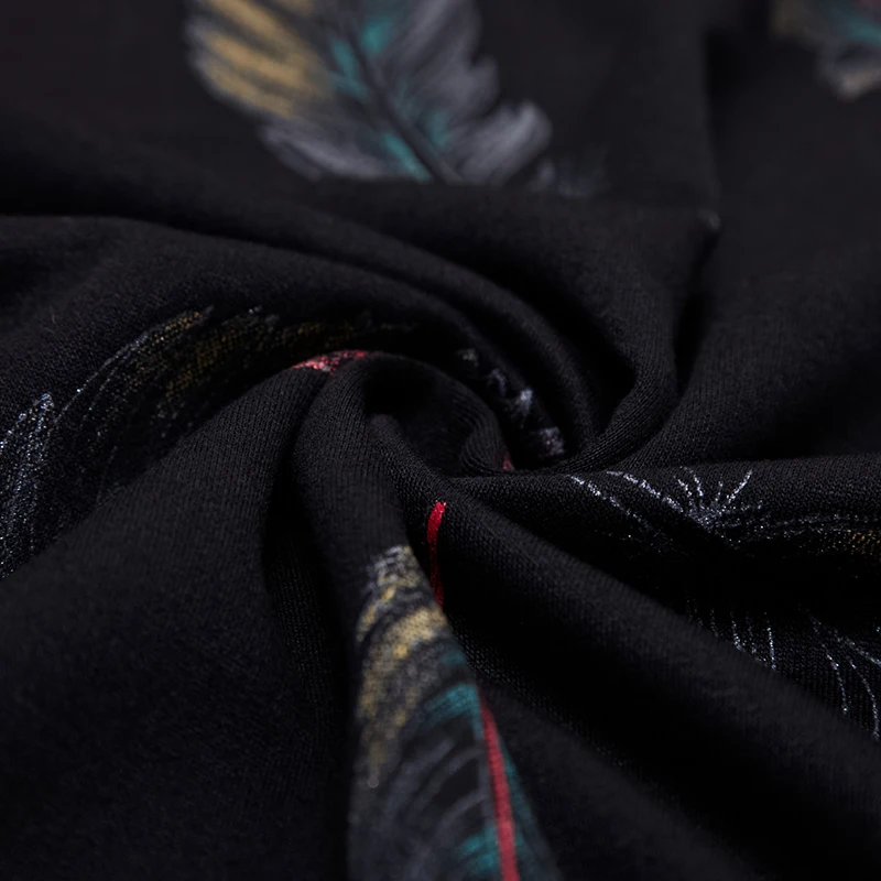 GAAJ 2019 дизайнерский пуловер перо мужской свитер платье тонкий трикотаж