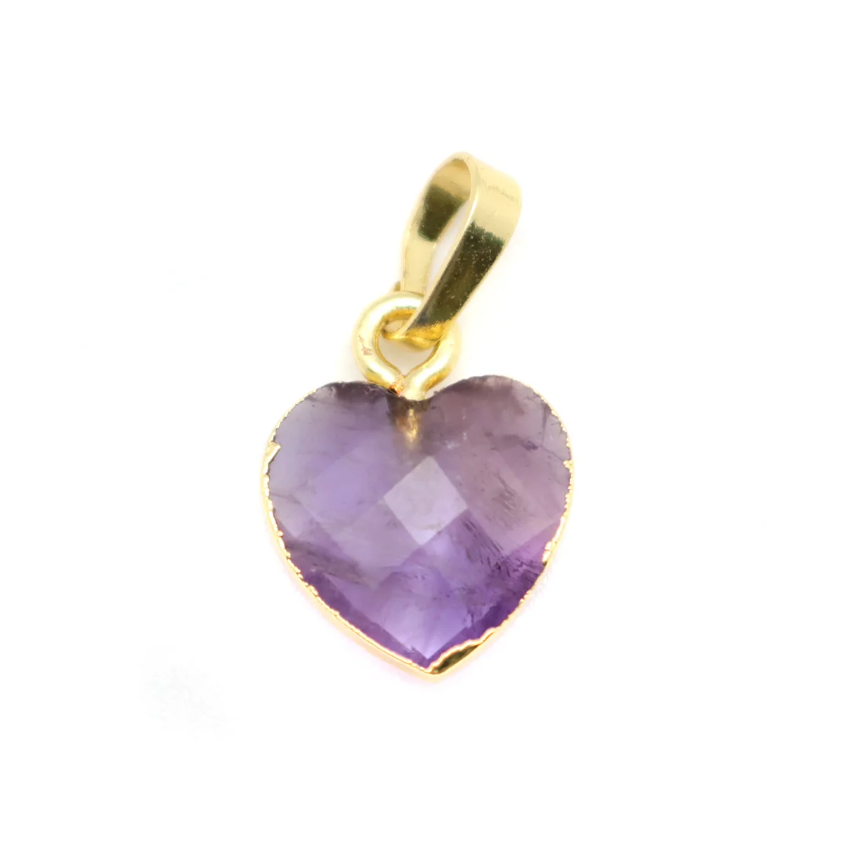 

DoreenBeads Natural Stone Hearts Birthstone Charms Pendants Gold Color Silver Color For DIY Necklace Jewelry 20*11mm, 1 Piece