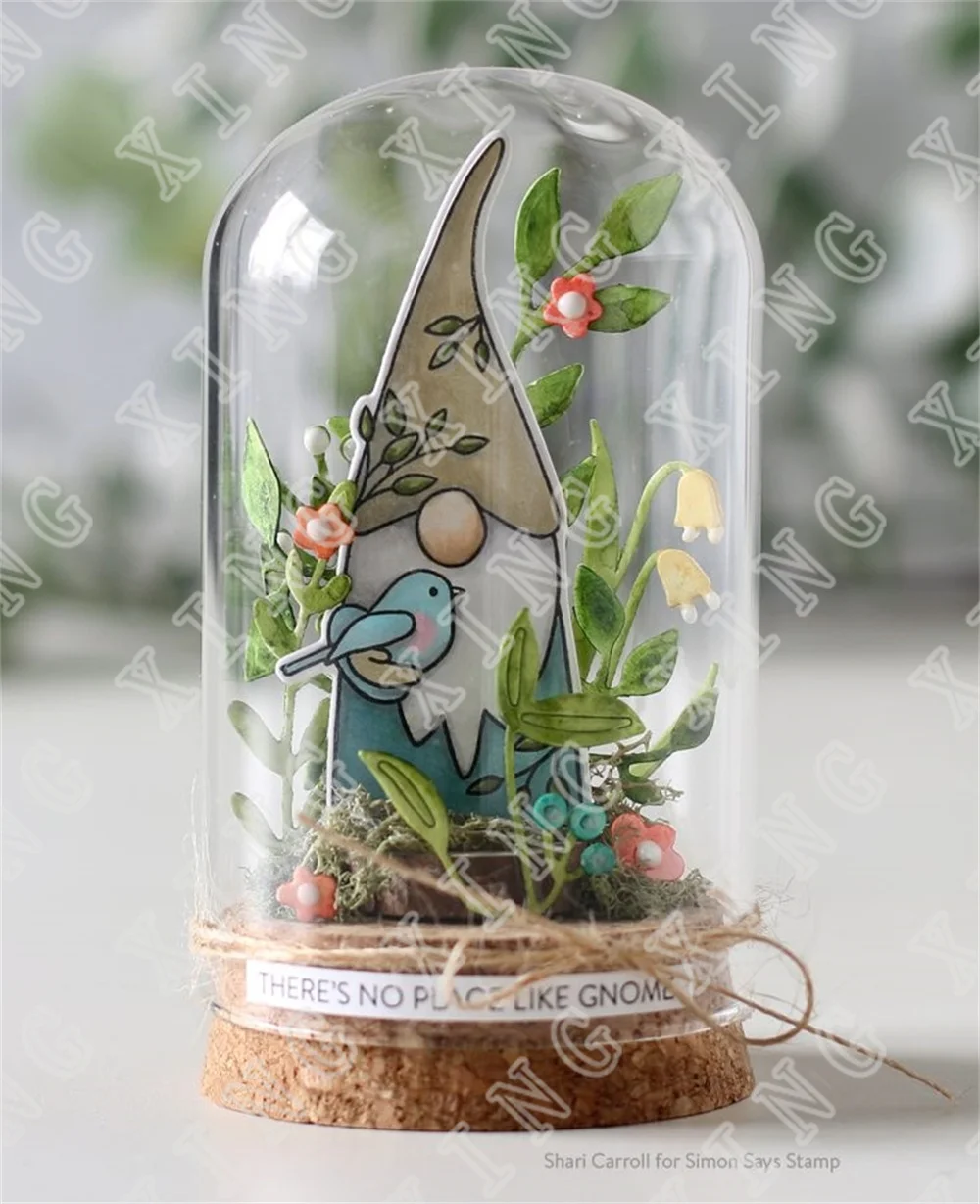Искусственная Осенняя листва сад дикий цветок фанки Toadstools металлические