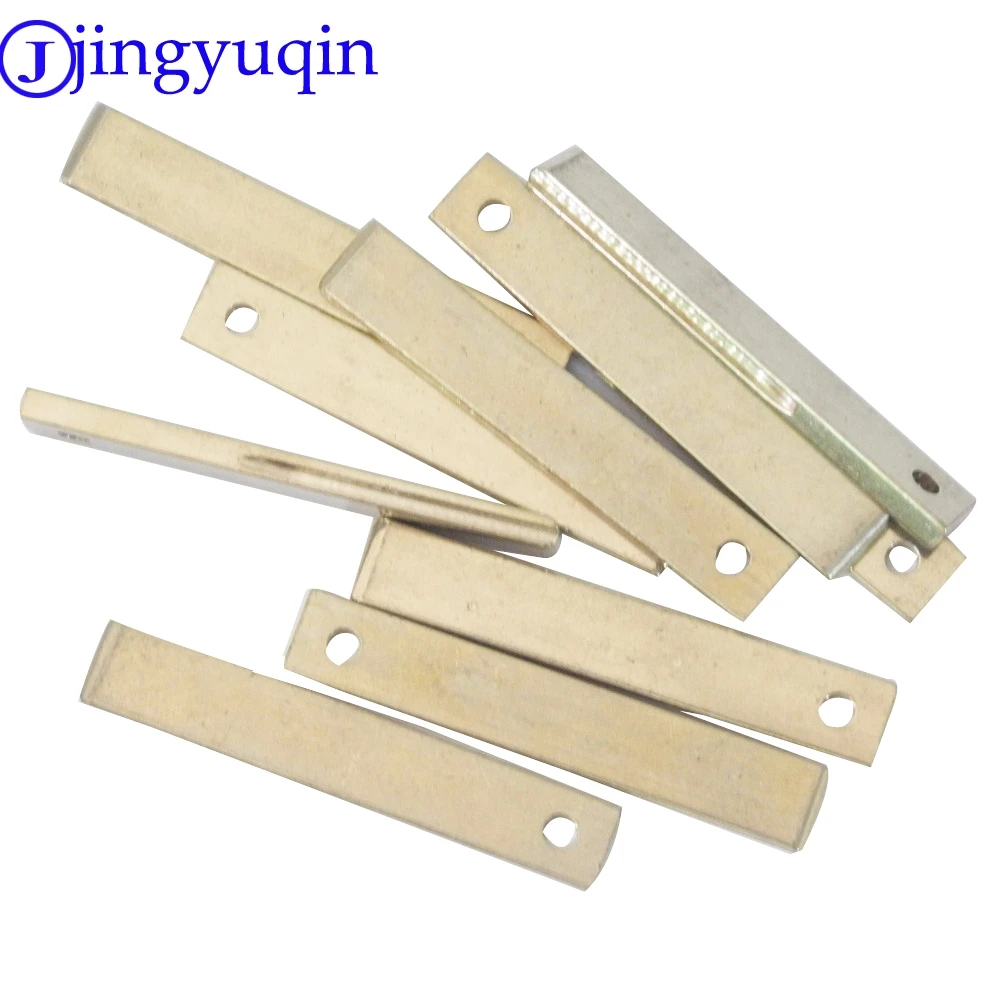 

jingyuqin 10ps Remote New Arrival Blank Key Replacement Uncut Blade With Groove On Side For Peugeot 307 Citroen